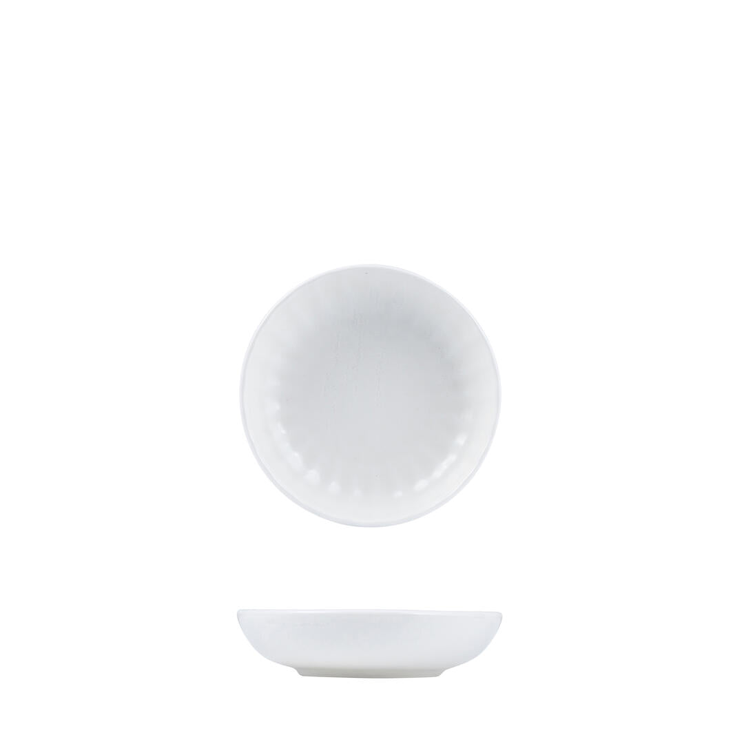 Round Bowl - 155mm, Scallop Snow: Pack of 6
