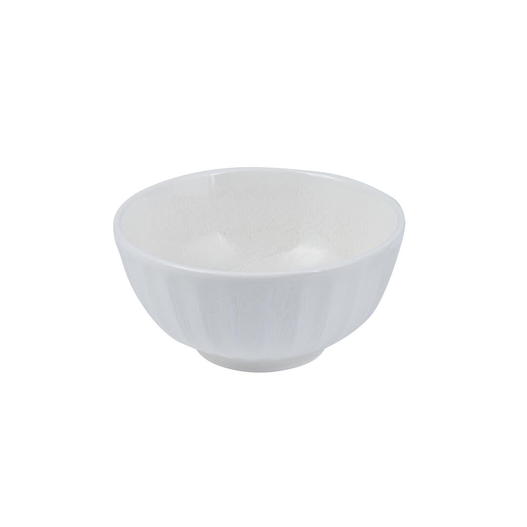Round Bowl - 140mm, Scallop Snow: Pack of 6