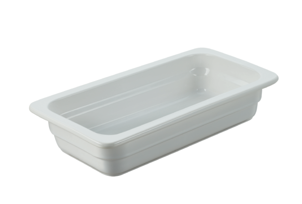 Rectangular Porcelain Insert - GN 1-3 from Chef Inox. made out of Porcelain and sold in boxes of 1. Hospitality quality at wholesale price with The Flying Fork!