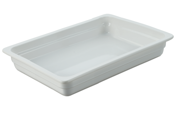 Rectangular Porcelain Insert - GN 2-3 from Chef Inox. made out of Porcelain and sold in boxes of 1. Hospitality quality at wholesale price with The Flying Fork!