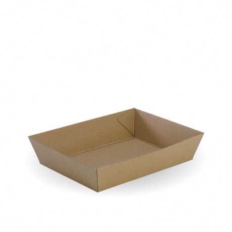 Bioboard Tray #3 - 180x134x45mm - box of 250 from BioPak. Compostable, made out of FSC�� certified paper and sold in boxes of 1. Hospitality quality at wholesale price with The Flying Fork!