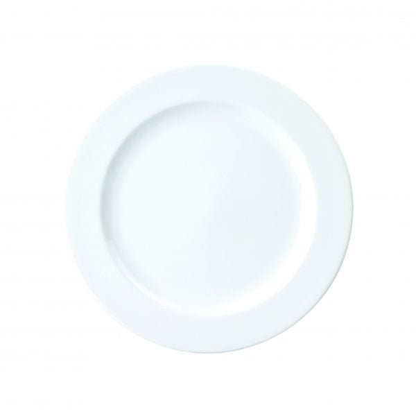 Rim Shape Round Plate (0921) - 240mm, Chelsea from Royal Porcelain. made out of Porcelain and sold in boxes of 24. Hospitality quality at wholesale price with The Flying Fork!