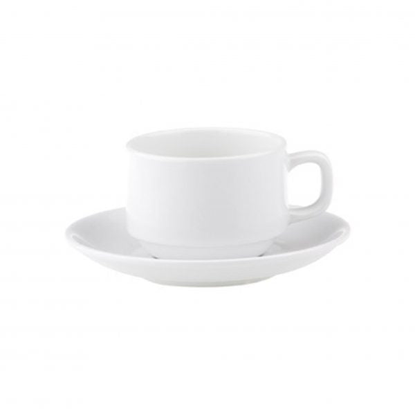 Stackable Coffee Cup - 0.20Lt, 84x84x60mm, Chelsea from Royal Porcelain. made out of Porcelain and sold in boxes of 48. Hospitality quality at wholesale price with The Flying Fork!