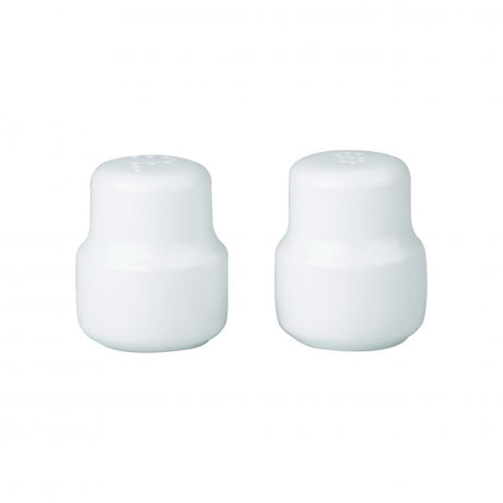 Flat Lid Series Salt Shaker - 60x50mm, Chelsea from Royal Porcelain. made out of Porcelain and sold in boxes of 36. Hospitality quality at wholesale price with The Flying Fork!