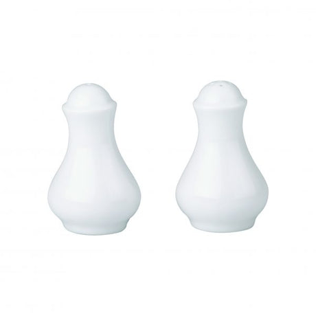 Salt Shaker - 85x53mm, Chelsea from Royal Porcelain. made out of Porcelain and sold in boxes of 48. Hospitality quality at wholesale price with The Flying Fork!