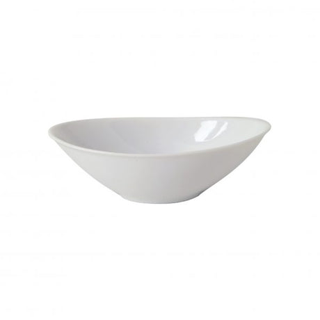 Oval Sauce Dish - 95mm, Chelsea from Royal Porcelain. made out of Porcelain and sold in boxes of 72. Hospitality quality at wholesale price with The Flying Fork!