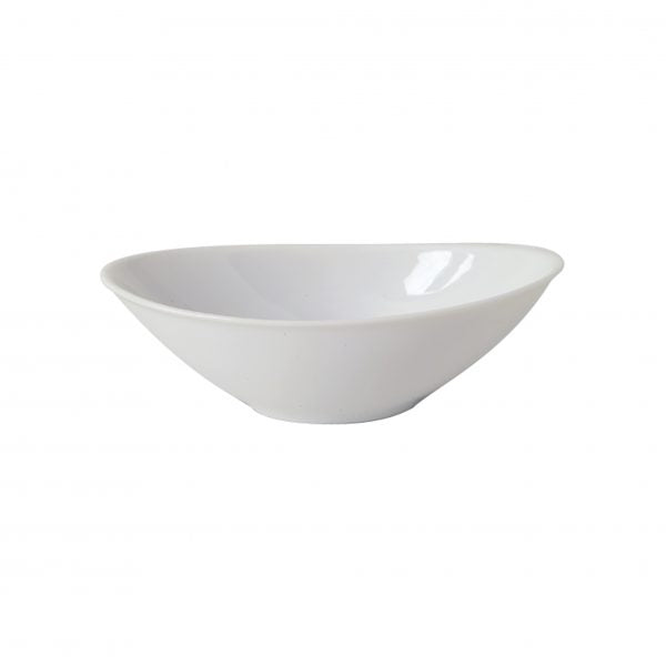 Oval Sauce Dish - 95mm, Chelsea from Royal Porcelain. made out of Porcelain and sold in boxes of 72. Hospitality quality at wholesale price with The Flying Fork!