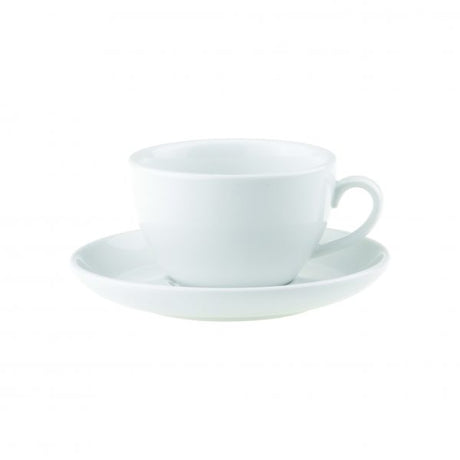 Saucer For 94164 - 160mm, Chelsea from Royal Porcelain. made out of Porcelain and sold in boxes of 24. Hospitality quality at wholesale price with The Flying Fork!