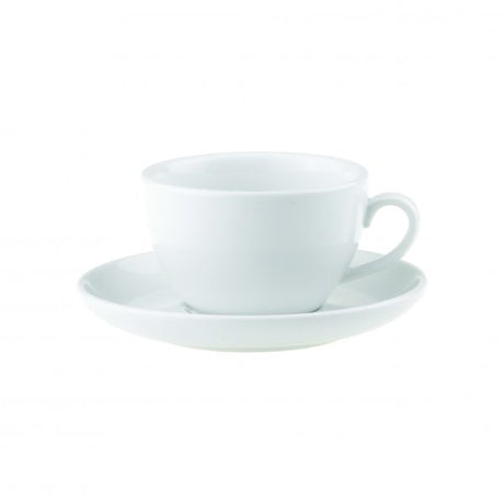 Saucer For 94164 - 160mm, Chelsea from Royal Porcelain. made out of Porcelain and sold in boxes of 24. Hospitality quality at wholesale price with The Flying Fork! 