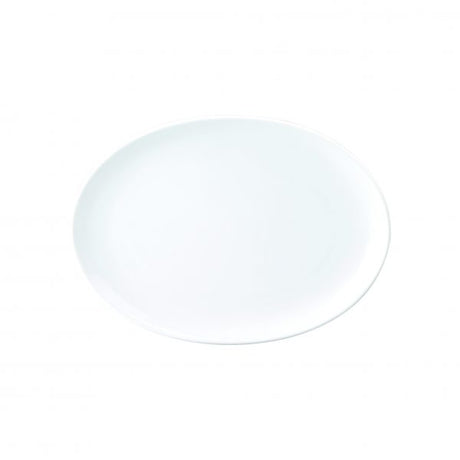 Coupe Oval Platter (4063) - 245mm, Chelsea from Royal Porcelain. made out of Porcelain and sold in boxes of 12. Hospitality quality at wholesale price with The Flying Fork!