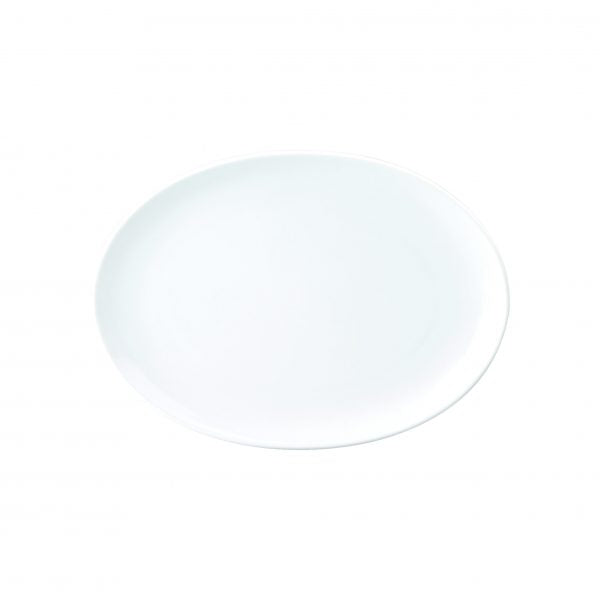 Coupe Oval Platter (4066) - 375mm, Chelsea from Royal Porcelain. made out of Porcelain and sold in boxes of 12. Hospitality quality at wholesale price with The Flying Fork!