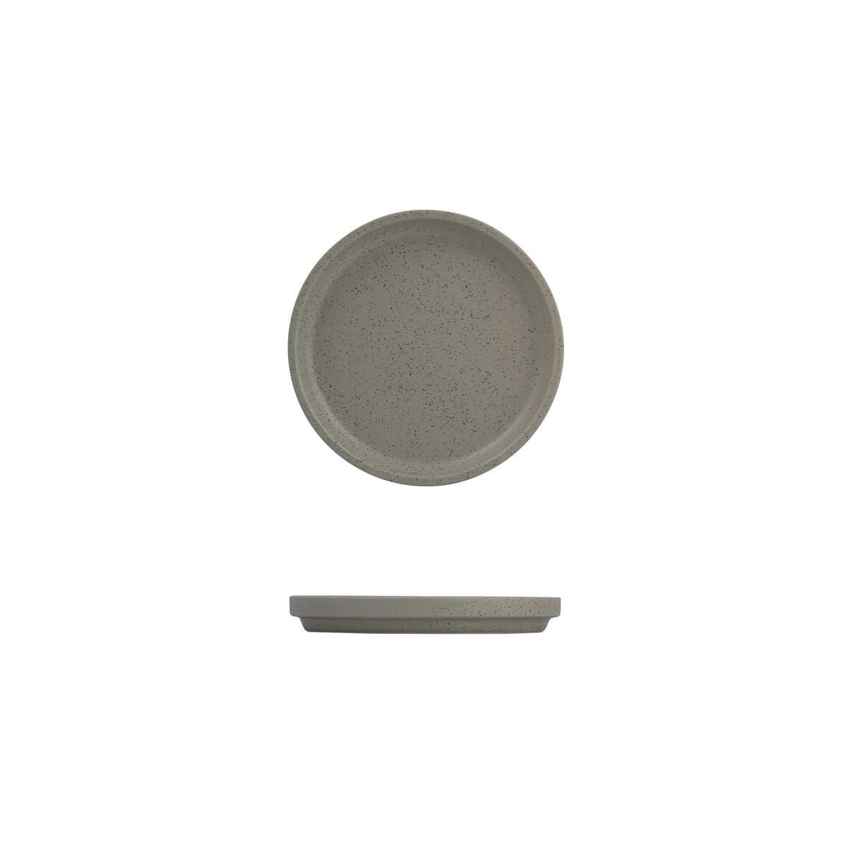 Stackable Round Plate - 160Mm, Ash from Luzerne. Stackable and sold in boxes of 6. Hospitality quality at wholesale price with The Flying Fork!