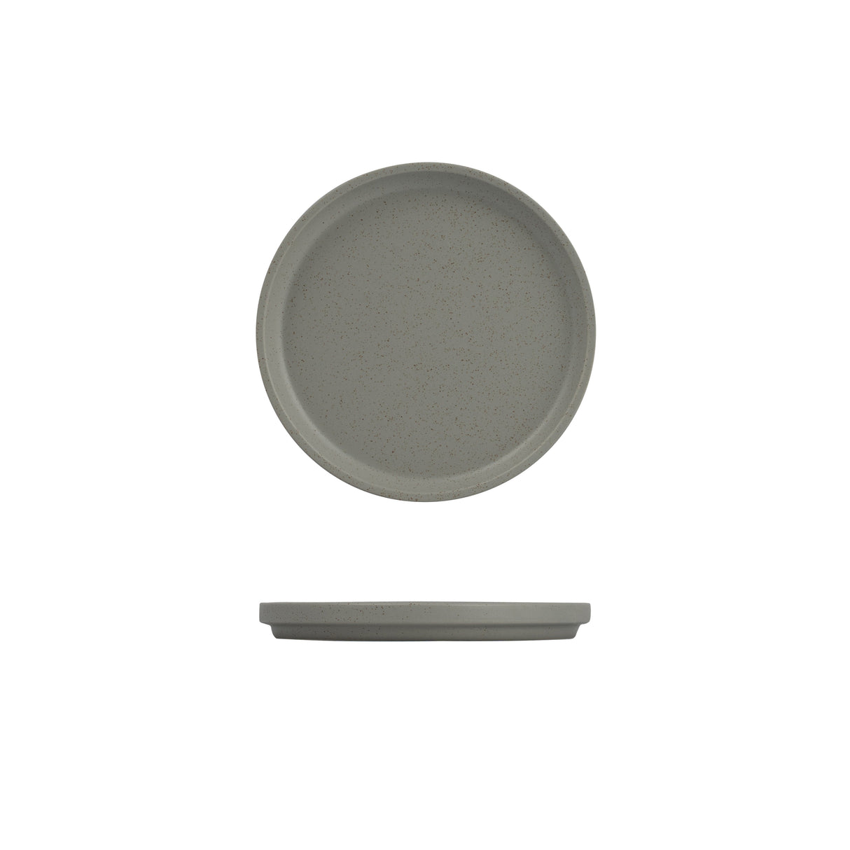 Stackable Round Plate - 200Mm, Ash from Luzerne. Stackable and sold in boxes of 6. Hospitality quality at wholesale price with The Flying Fork!