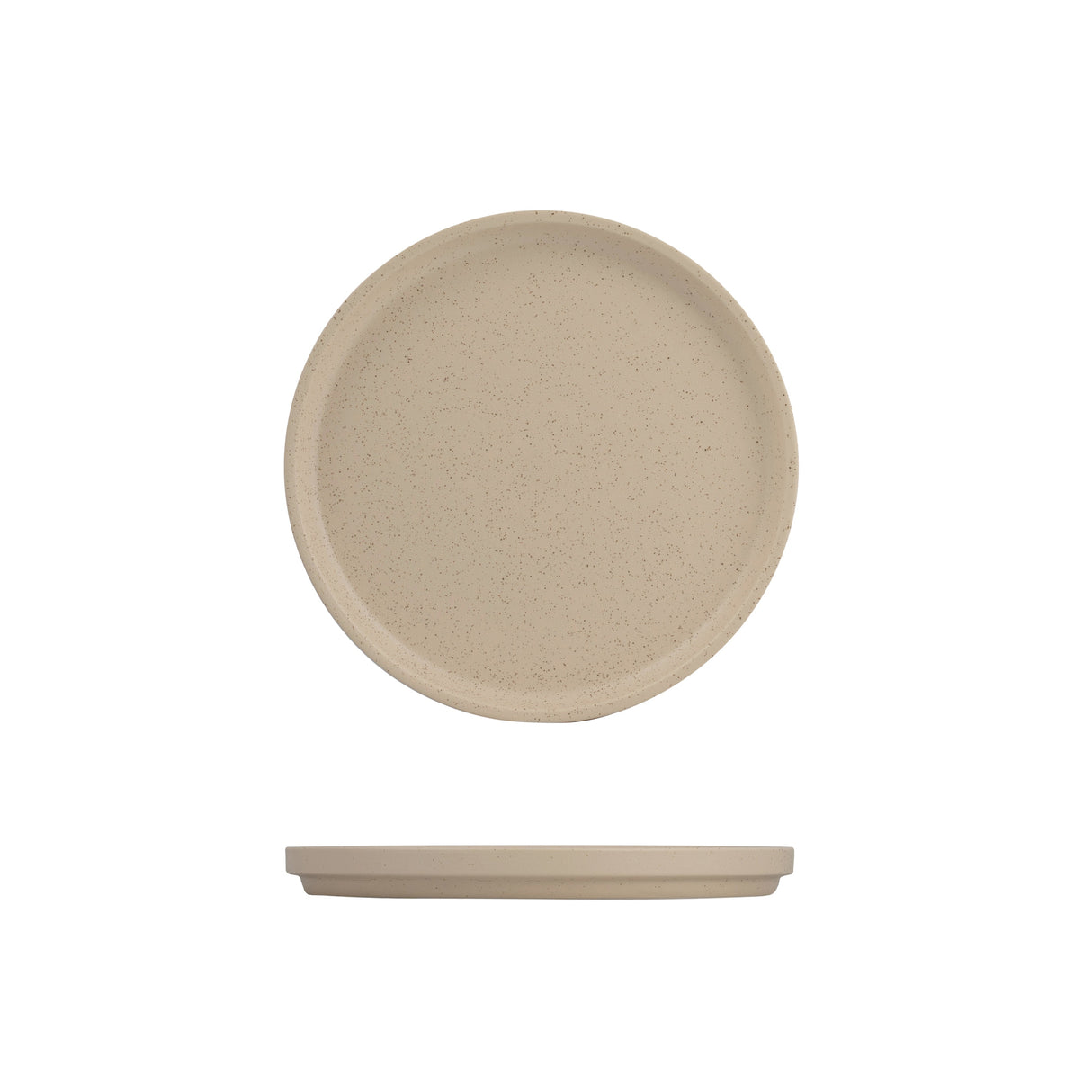 Stackable Round Plate - 235Mm, Clay from Luzerne. Stackable and sold in boxes of 3. Hospitality quality at wholesale price with The Flying Fork!