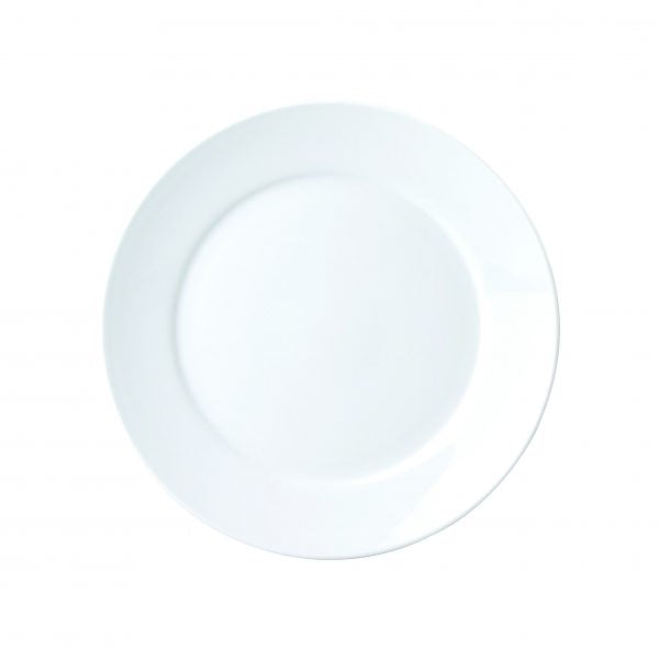 Round Wide Rim Plate (0301) - 260mm, Chelsea from Royal Porcelain. made out of Porcelain and sold in boxes of 12. Hospitality quality at wholesale price with The Flying Fork!