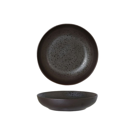 SHARE BOWL-180mm , MATT BLACK from Luzerne. Textured, made out of Ceramic and sold in boxes of 4. Hospitality quality at wholesale price with The Flying Fork!