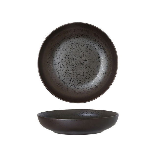 SHARE BOWL-210mm , MATT BLACK from Luzerne. Textured, made out of Ceramic and sold in boxes of 6. Hospitality quality at wholesale price with The Flying Fork!
