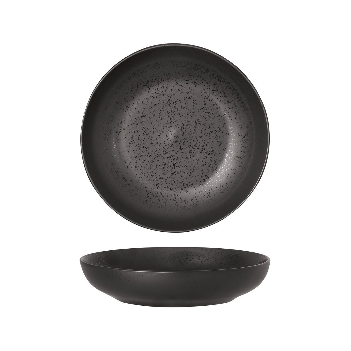 SHARE BOWL-230mm , MATT BLACK from Luzerne. Textured, made out of Ceramic and sold in boxes of 1. Hospitality quality at wholesale price with The Flying Fork!