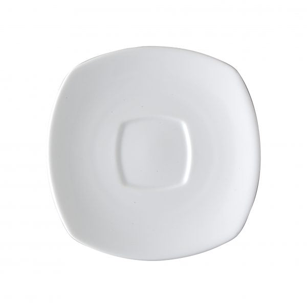 Square Saucer For 94480 - 120mm, Chelsea from Royal Porcelain. made out of Porcelain and sold in boxes of 12. Hospitality quality at wholesale price with The Flying Fork!