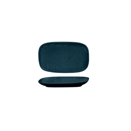 RECTANGULAR SHARE PLATE-175mm, MATT BLUE from Luzerne. Textured, made out of Ceramic and sold in boxes of 6. Hospitality quality at wholesale price with The Flying Fork!