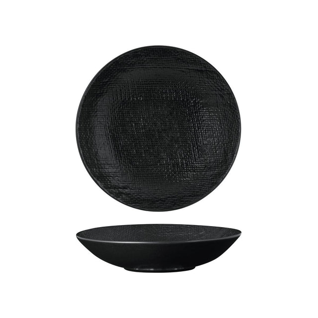 SHARE BOWL-200mm , MATT BLACK from Luzerne. Textured, made out of Ceramic and sold in boxes of 1. Hospitality quality at wholesale price with The Flying Fork!