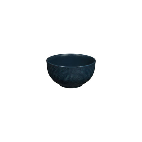 ROUND BOWL-110mm , MATT BLUE from Luzerne. Textured, made out of Ceramic and sold in boxes of 6. Hospitality quality at wholesale price with The Flying Fork!