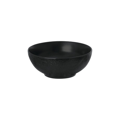 ROUND BOWL-160mm , MATT BLACK from Luzerne. Textured, made out of Ceramic and sold in boxes of 6. Hospitality quality at wholesale price with The Flying Fork!