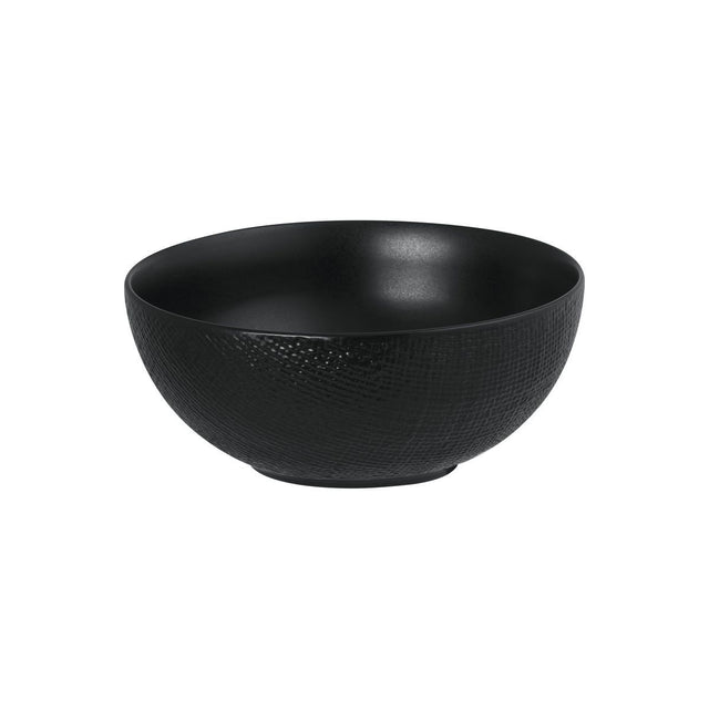 ROUND BOWL-190mm , MATT BLACK from Luzerne. Textured, made out of Ceramic and sold in boxes of 4. Hospitality quality at wholesale price with The Flying Fork!