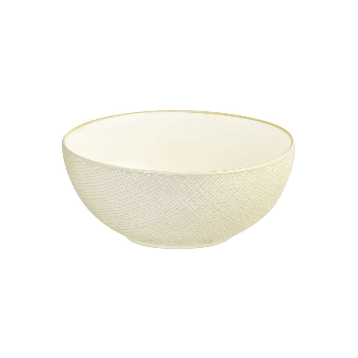ROUND BOWL-190mm , REACTIVE WHITE from Luzerne. Textured, made out of Ceramic and sold in boxes of 4. Hospitality quality at wholesale price with The Flying Fork!