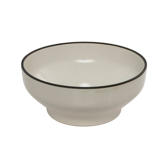 Round Bowl - 212Mm, Dusted White from Luzerne. made out of Ceramic and sold in boxes of 3. Hospitality quality at wholesale price with The Flying Fork!