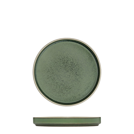 Round Stackable Plate - 160mm, Smokey Basil from Luzerne. Matt Finish, pack of 6. Sold at wholesale price.