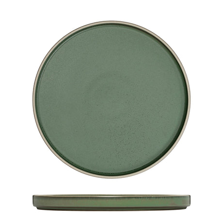 Round Stackable Plate - 235Mm, Smokey Basil from Luzerne. Matt Finish, made out of Ceramic and sold in boxes of 4. Hospitality quality at wholesale price with The Flying Fork!