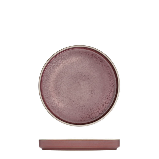 Round Stackable Plate - 160Mm, Smokey Plum from Luzerne. Matt Finish, made out of Ceramic and sold in boxes of 6. Hospitality quality at wholesale price with The Flying Fork!
