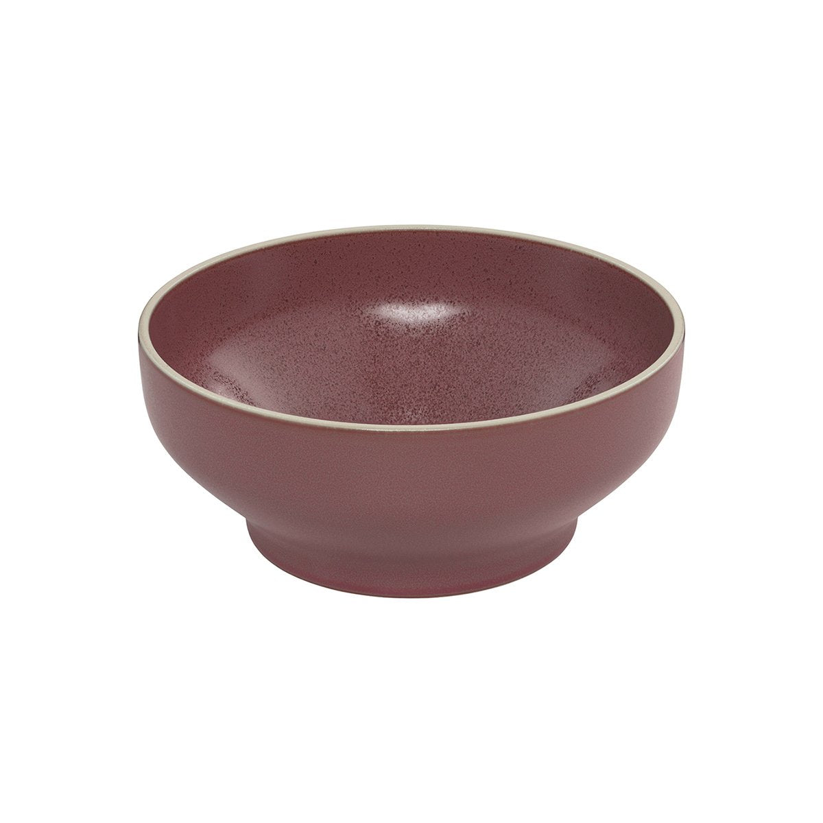 Round Bowl - 182Mm, Smokey Plum from Luzerne. made out of Ceramic and sold in boxes of 4. Hospitality quality at wholesale price with The Flying Fork!