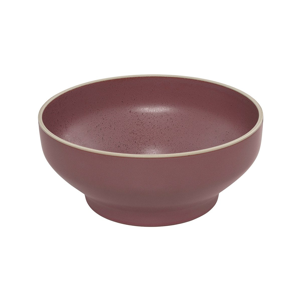 Round Bowl - 212Mm, Smokey Plum from Luzerne. made out of Ceramic and sold in boxes of 3. Hospitality quality at wholesale price with The Flying Fork!