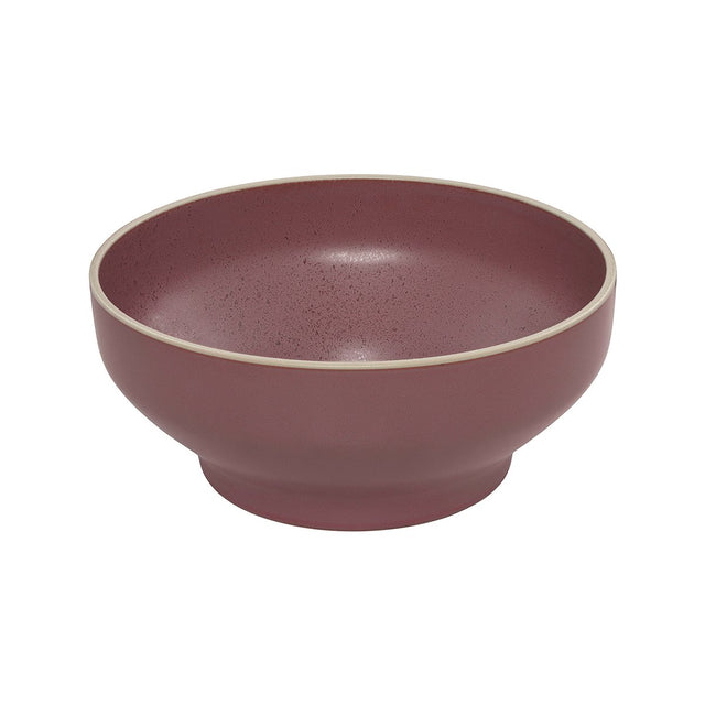 Round Bowl - 212Mm, Smokey Plum from Luzerne. made out of Ceramic and sold in boxes of 3. Hospitality quality at wholesale price with The Flying Fork!