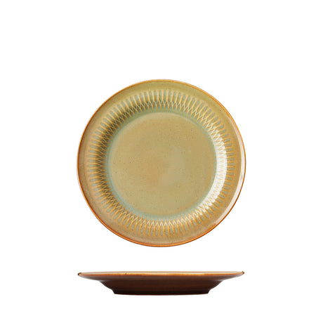 Round Rim Plate - 170Mm, Cinnamon from Luzerne. made out of Ceramic and sold in boxes of 6. Hospitality quality at wholesale price with The Flying Fork!
