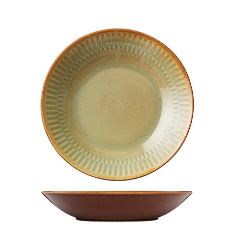 Round Deep Bowl/Plate - 230Mm, Cinnamon from Luzerne. made out of Ceramic and sold in boxes of 4. Hospitality quality at wholesale price with The Flying Fork!