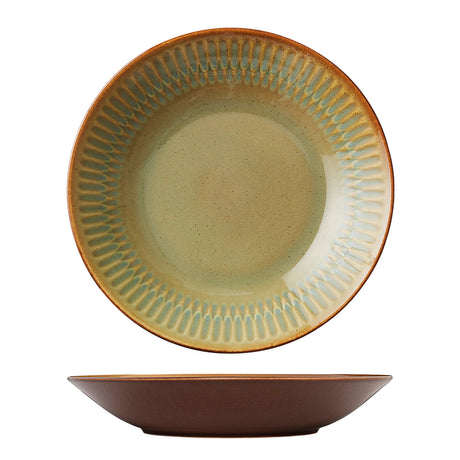 Round Deep Bowl/Plate - 260Mm, Cinnamon from Luzerne. made out of Ceramic and sold in boxes of 4. Hospitality quality at wholesale price with The Flying Fork!