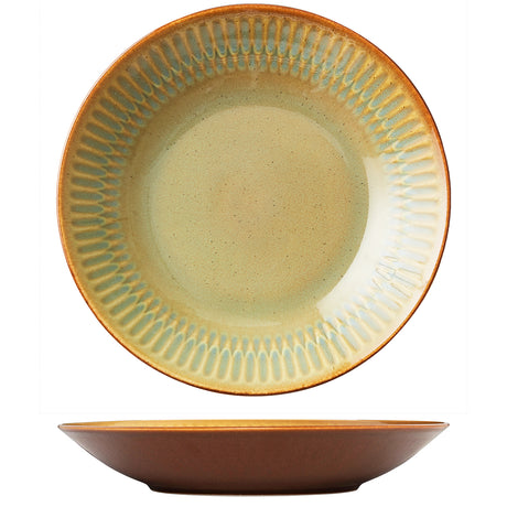 Round Deep Bowl/Plate - 280Mm, Cinnamon from Luzerne. made out of Ceramic and sold in boxes of 3. Hospitality quality at wholesale price with The Flying Fork!