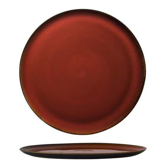 Pizza Plate - 320mm, Crimson from Luzerne. made out of Ceramic and sold in boxes of 1. Hospitality quality at wholesale price with The Flying Fork!