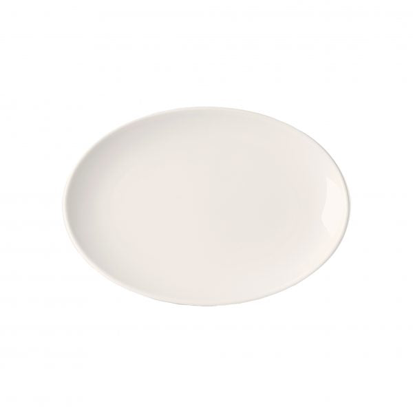 Coupe Oval Platter (B0584) - 230mm, Ascot from Royal Bone China. made out of Bone China and sold in boxes of 1. Hospitality quality at wholesale price with The Flying Fork!