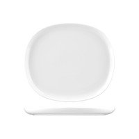 Oval Coupe Plate - 285x250mm, Ora White from Sango. made out of Ceramic and sold in boxes of 1. Hospitality quality at wholesale price with The Flying Fork!