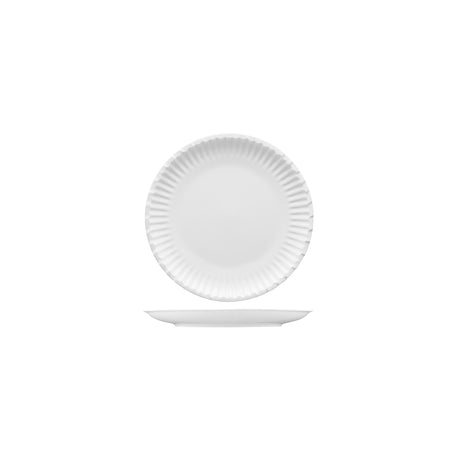 Paper Look Plate - 203mm, Fortessa Food Truck from Fortessa. Textured, made out of Ceramic and sold in boxes of 4. Hospitality quality at wholesale price with The Flying Fork!