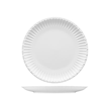 Paper Look Plate - 254mm, Fortessa Food Truck from Fortessa. made out of Ceramic and sold in boxes of 4. Hospitality quality at wholesale price with The Flying Fork!