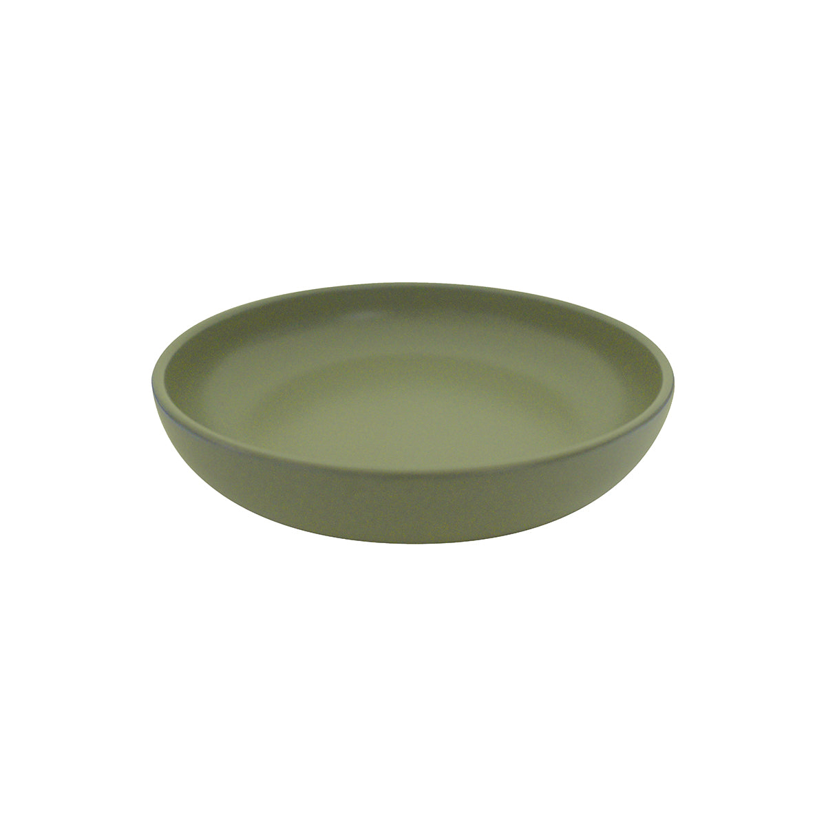 Round Bowl - 220mm, Green, Eclipse from Eclipse. made out of Ceramic and sold in boxes of 6. Hospitality quality at wholesale price with The Flying Fork!