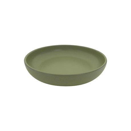 Round Bowl - 220mm, Green, Eclipse from Eclipse. made out of Ceramic and sold in boxes of 6. Hospitality quality at wholesale price with The Flying Fork!