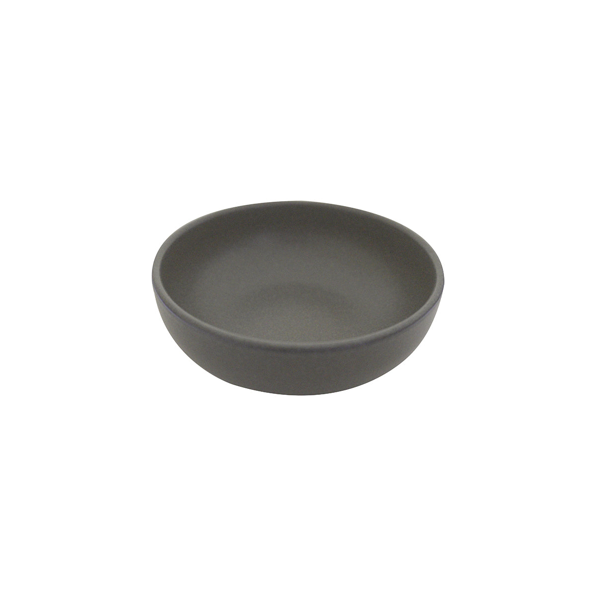 Round Bowl - 125mm, Dark Grey, Eclipse from Eclipse. made out of Ceramic and sold in boxes of 6. Hospitality quality at wholesale price with The Flying Fork!