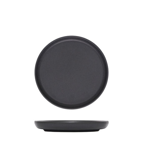 Round Plate - 175Mm, Black from Eclipse. Matt Finish, made out of Ceramic and sold in boxes of 6. Hospitality quality at wholesale price with The Flying Fork!