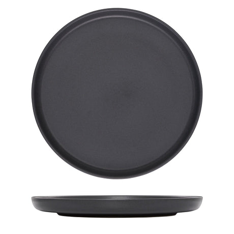 Round Plate - 280Mm, Black from Eclipse. Matt Finish, made out of Ceramic and sold in boxes of 6. Hospitality quality at wholesale price with The Flying Fork!